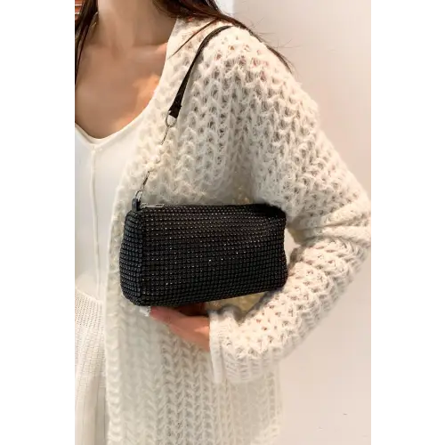 Sparkling Elegance with Crossbody Bag and Removable Strap
