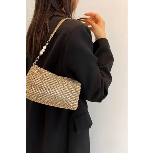 Sparkling Elegance with Crossbody Bag and Removable Strap