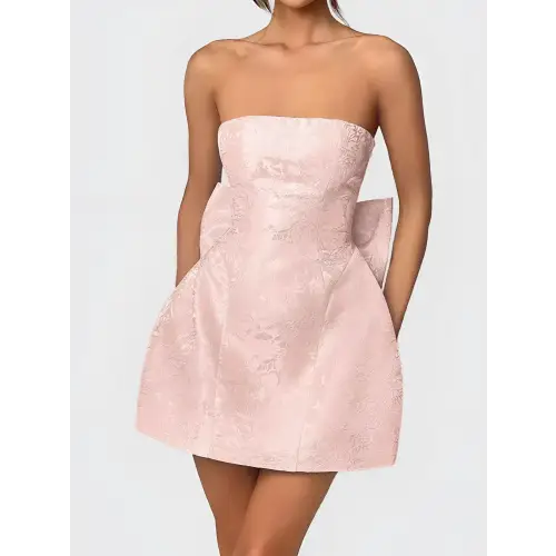 Beautiful Bow Lace-Up Dress