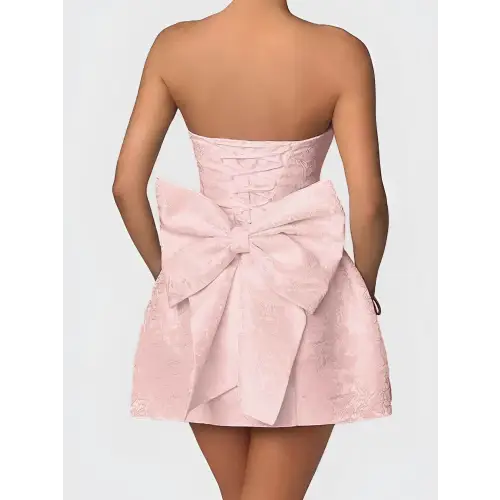 Beautiful Bow Lace-Up Dress