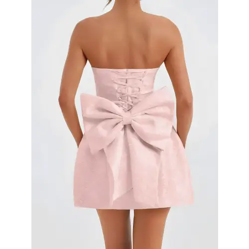 Beautiful Bow Lace-Up Dress