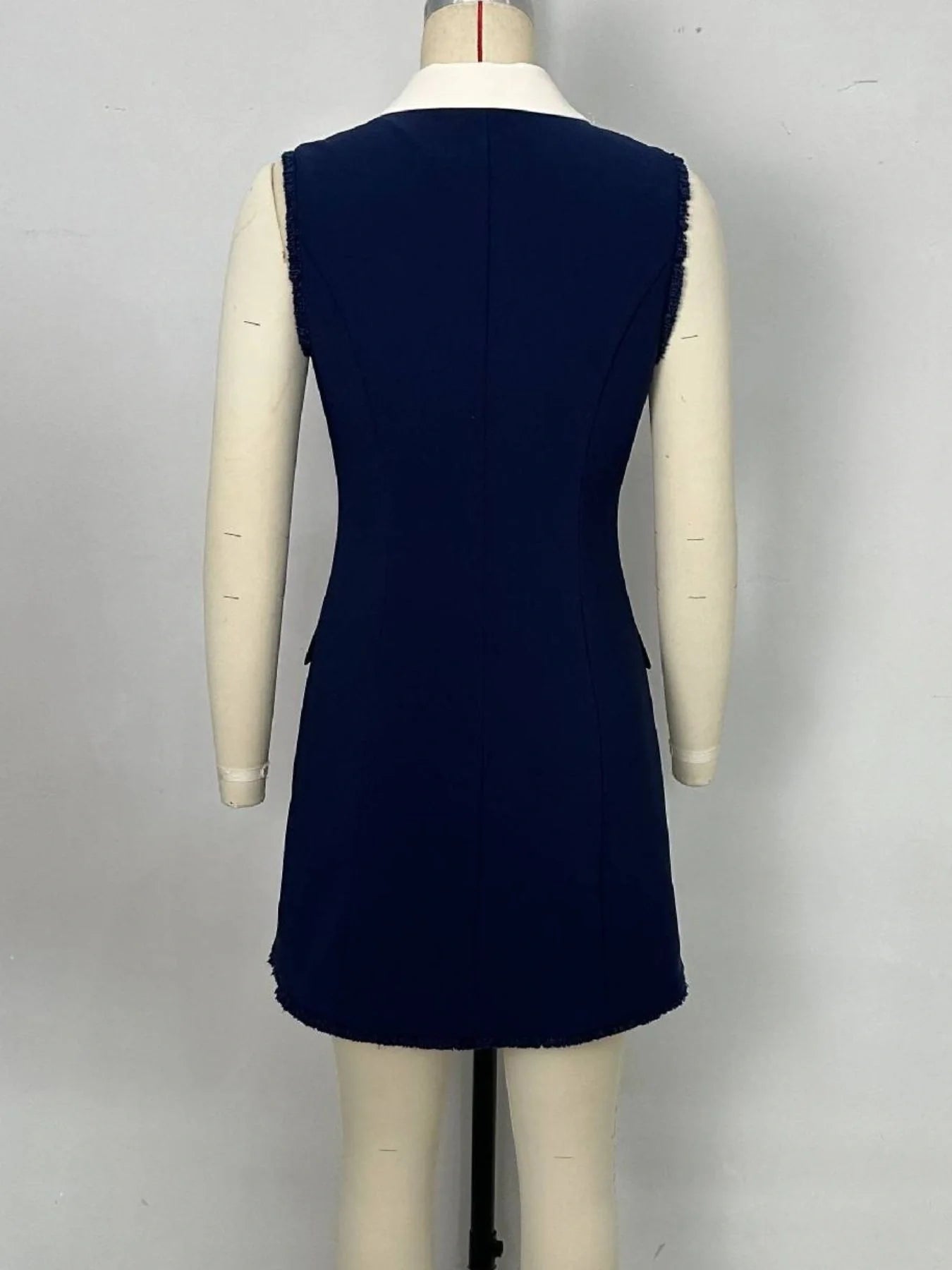 Stretch Comfort Dark Blue Dress