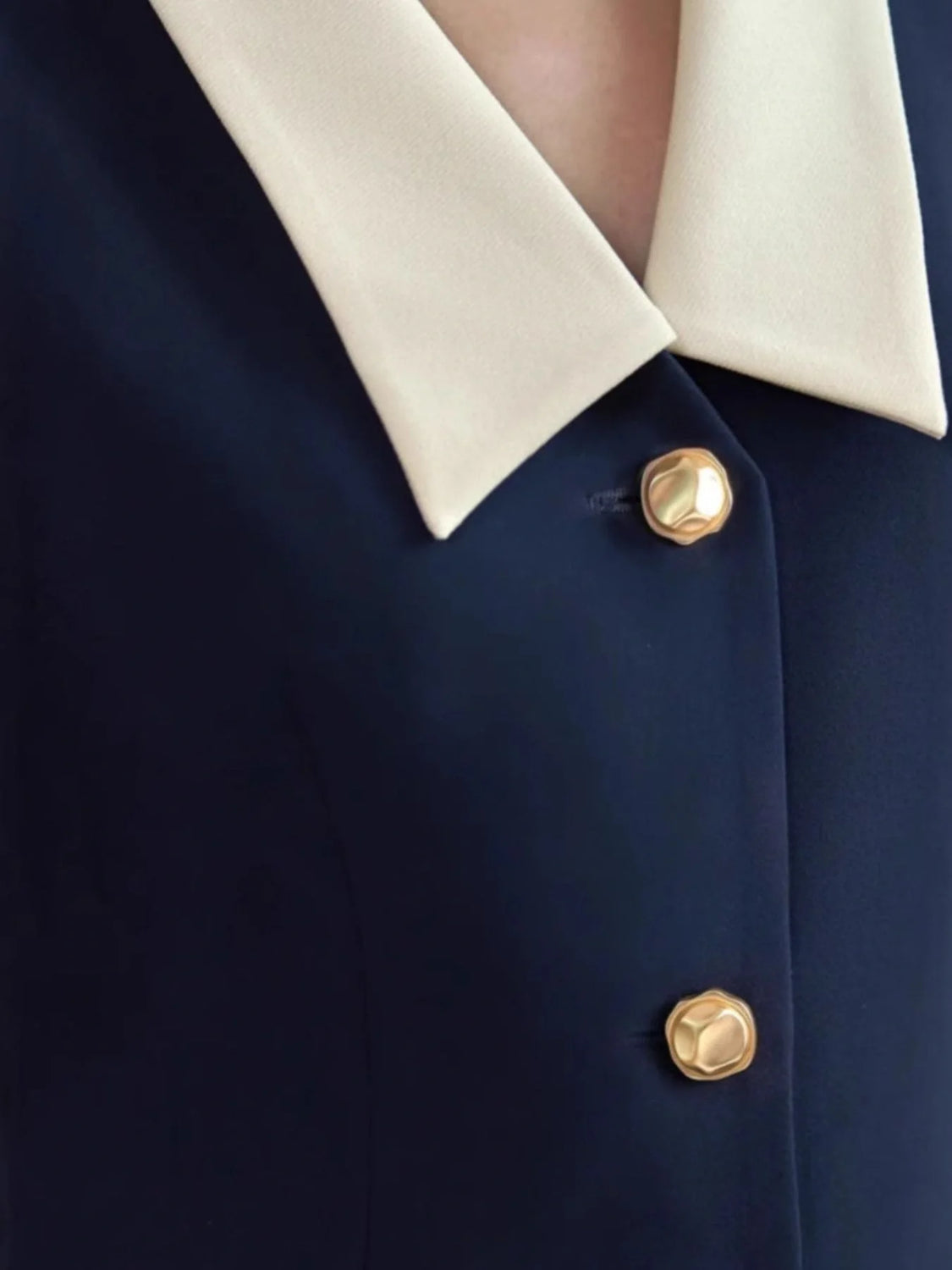 Stretch Comfort Dark Blue Dress