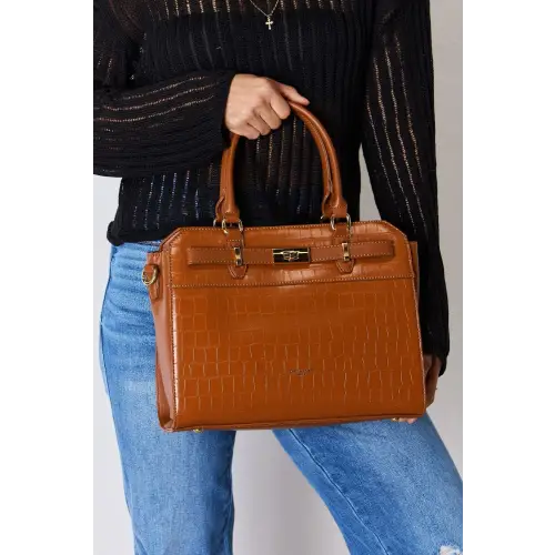 Leather Crocodile Handbag