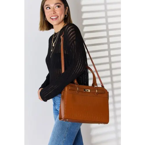 Leather Crocodile Handbag