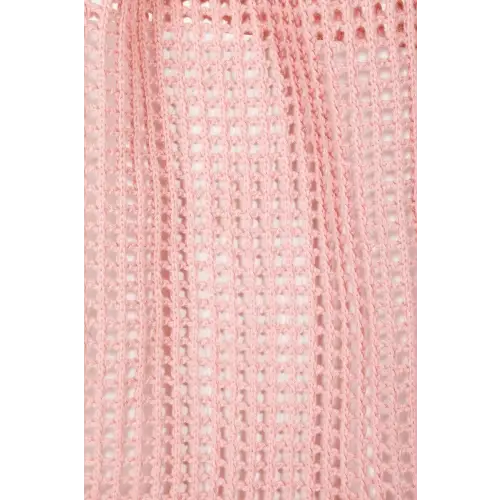 Pointelle Crochet Tote Bag