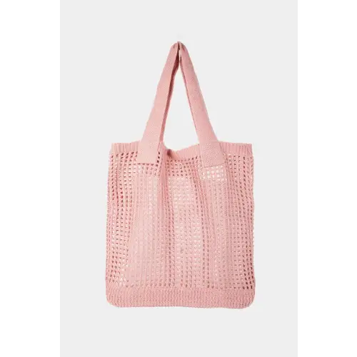 Pointelle Crochet Tote Bag PK One Size