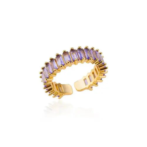 Gemstone Open Rings Set