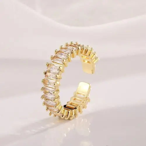 Gemstone Open Rings Set