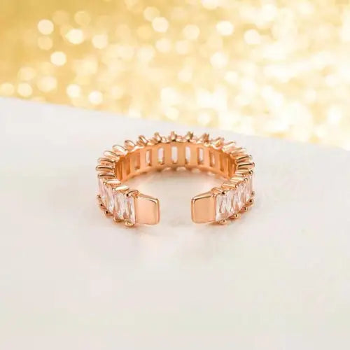 Gemstone Open Rings Set