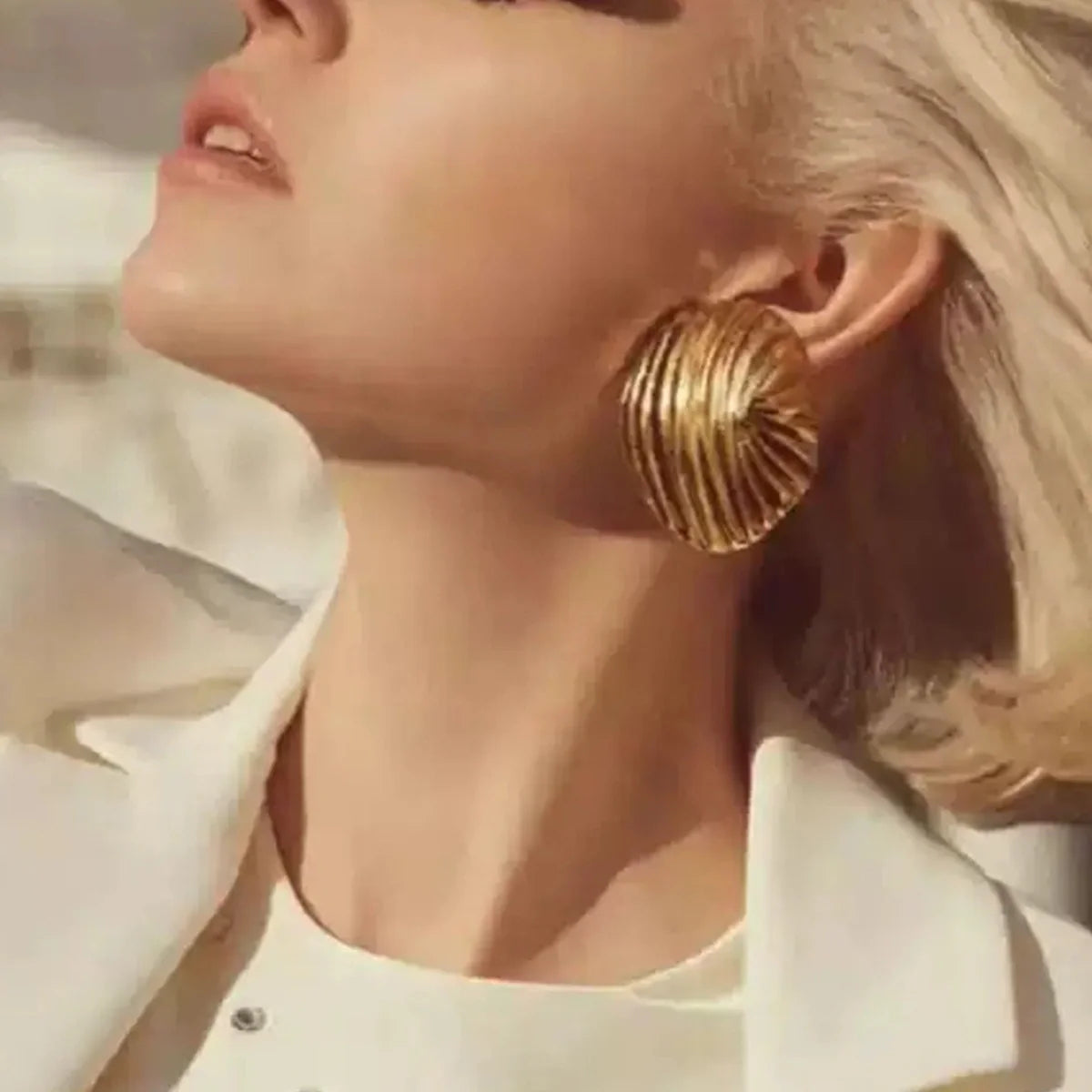 Stunning Gold Geometric Earrings