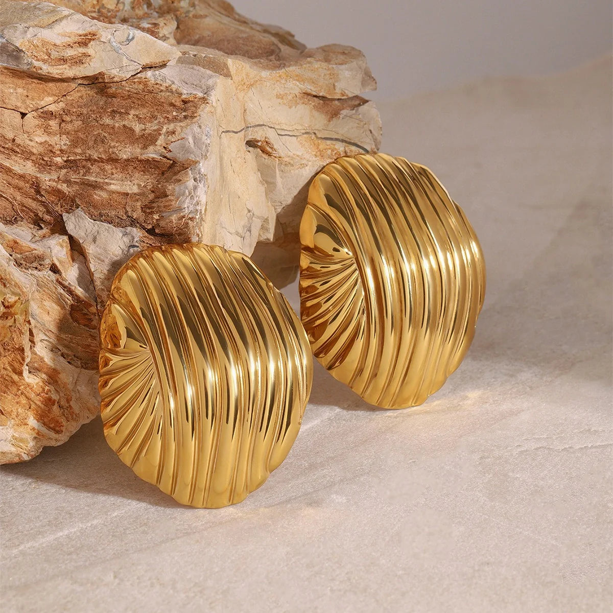Stunning Gold Geometric Earrings