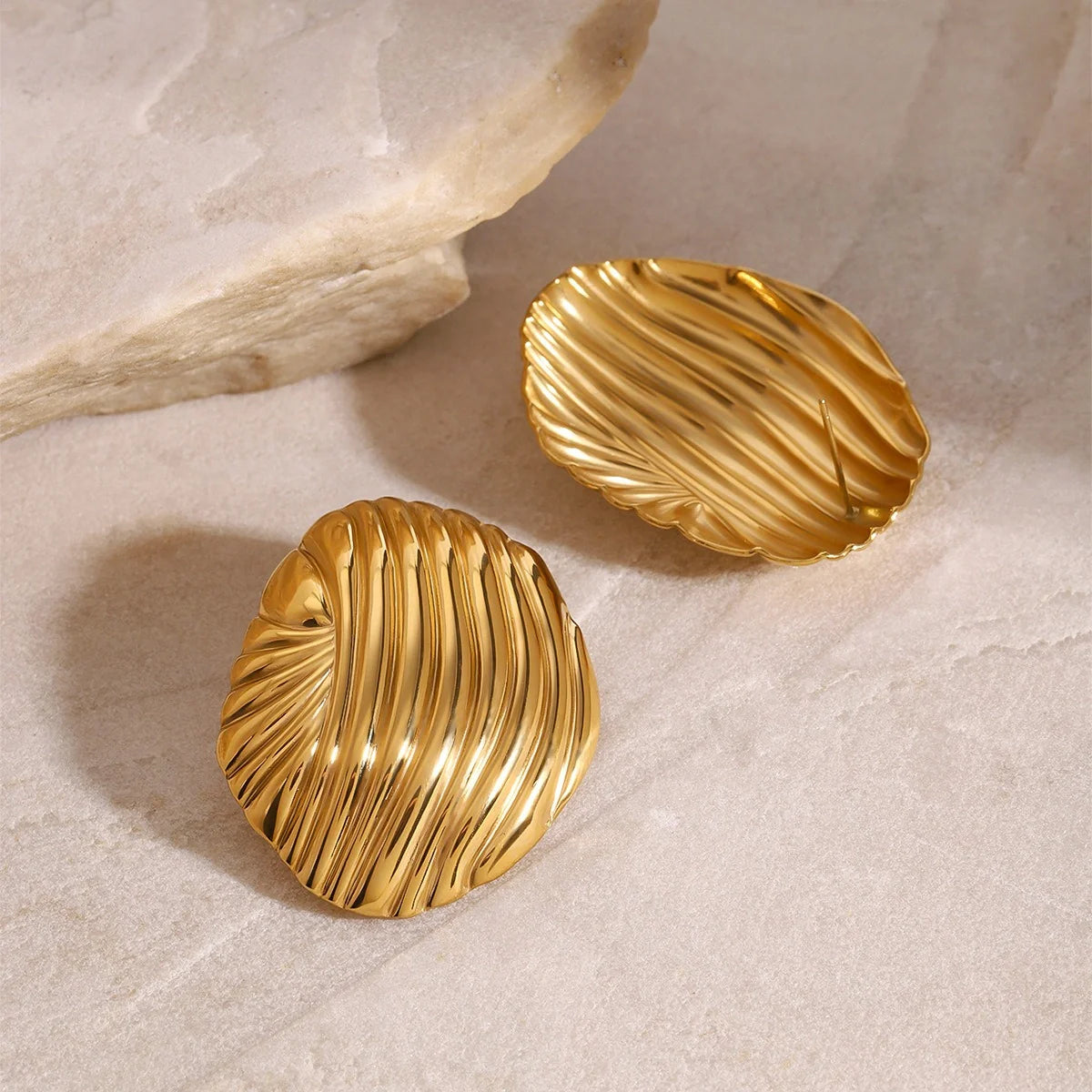 Stunning Gold Geometric Earrings