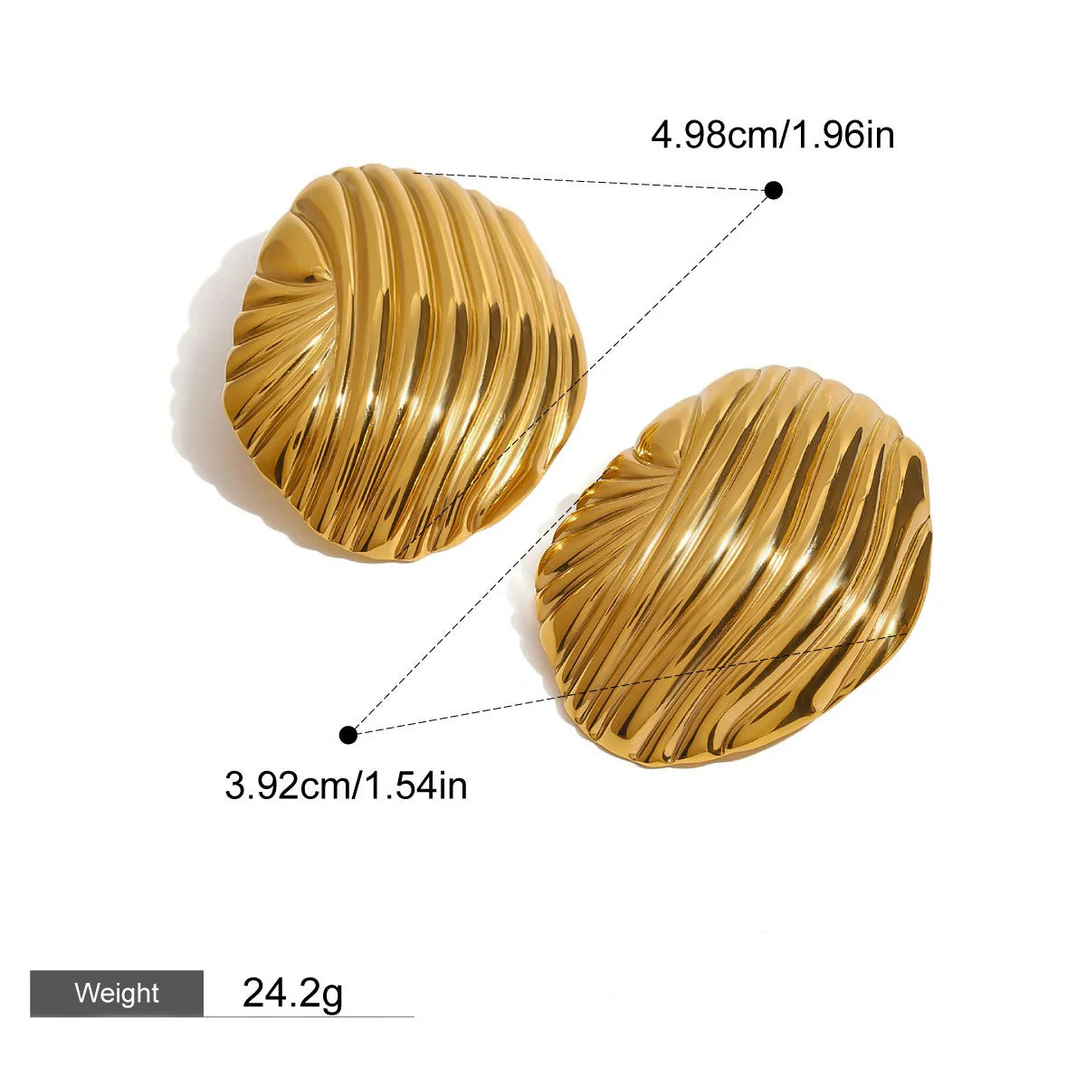 Stunning Gold Geometric Earrings