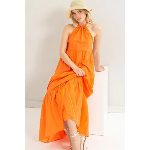 Orange Cover Maxi Dress Orange