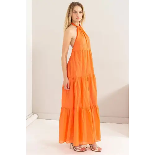 Orange Cover Maxi Dress