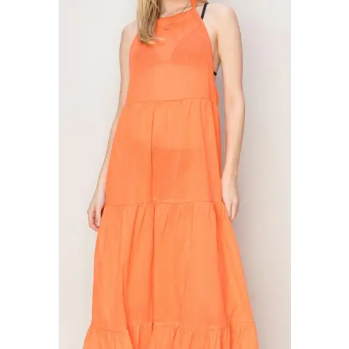 Orange Cover Maxi Dress