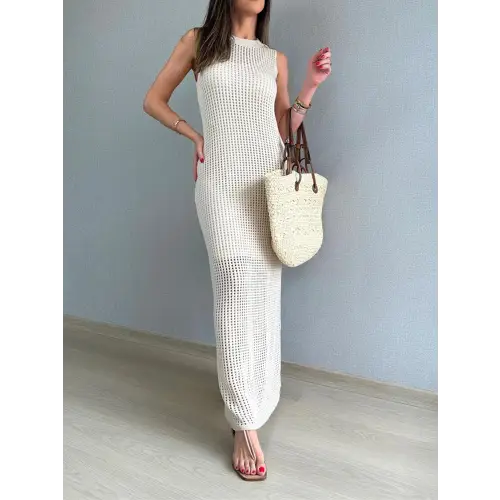 Stunning Slit Cover Up Maxi Dress