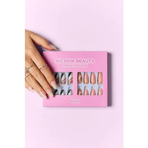 Innovative Press-On Nails Marbled Magic One Size