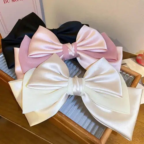Satin Bow Hair Clip