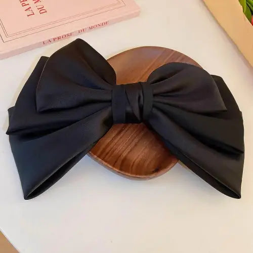 Satin Bow Hair Clip