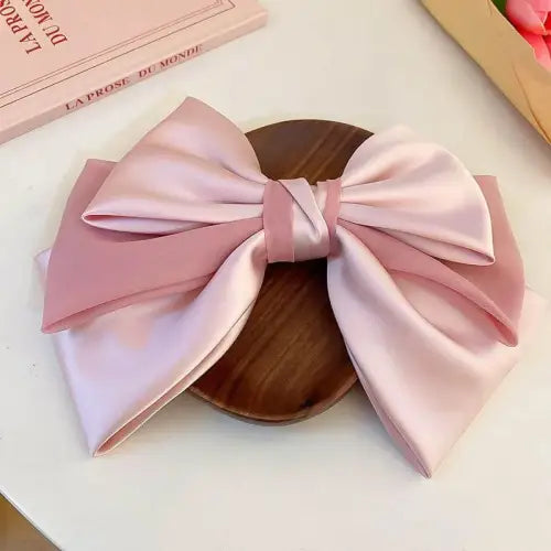 Satin Bow Hair Clip