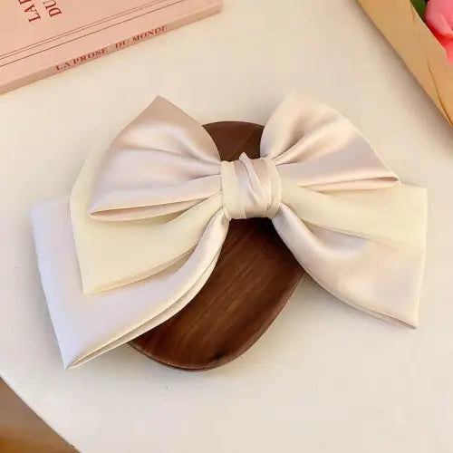 Satin Bow Hair Clip