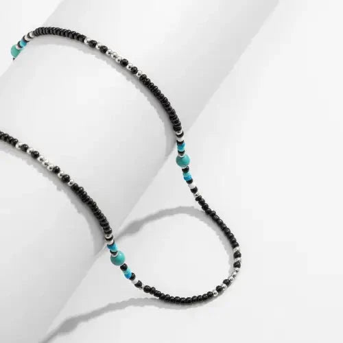 Turquoise Bohemian Bead Necklace