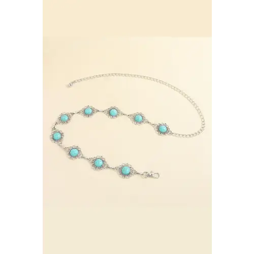 Vintage Turquoise Alloy Belt