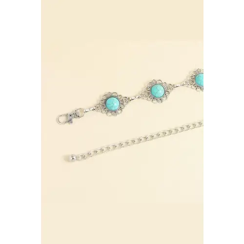 Vintage Turquoise Alloy Belt