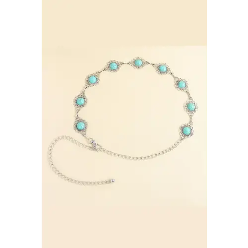Vintage Turquoise Alloy Belt
