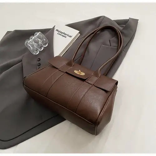 Stylish Brown Leather Shoulder Bag