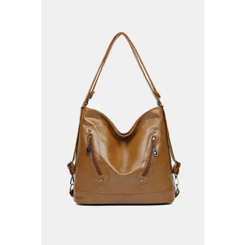 Stylish Brown Leather Shoulder Bag