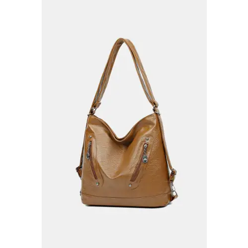 Stylish Brown Leather Shoulder Bag
