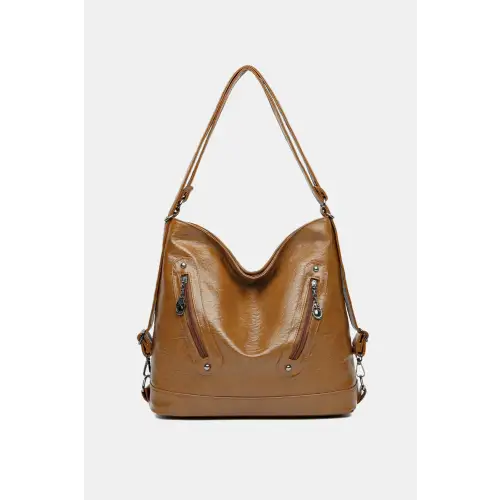 Stylish Brown Leather Shoulder Bag