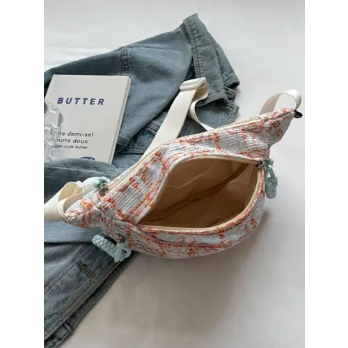 Stylish Contrast Plaid Polyester Crossbody Bag for Trendy Looks