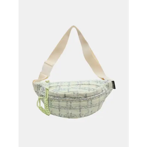 Stylish Contrast Plaid Polyester Crossbody Bag for Trendy Looks