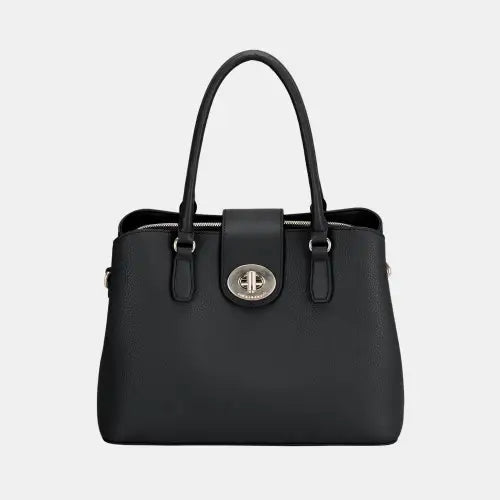 Twist-Lock Tote Bag Black One Size