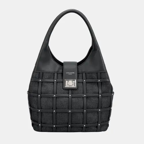 Rivet Blue Hobo Handbag