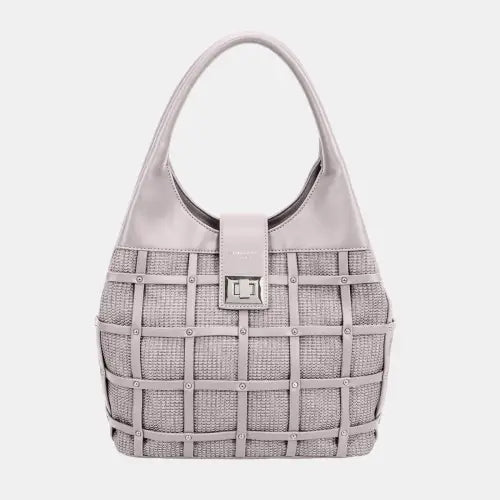 Rivet Blue Hobo Handbag