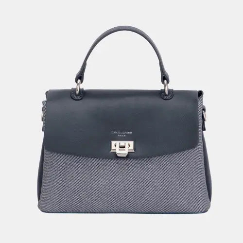 Contrast Handbag Blue One Size