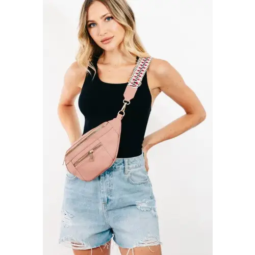 Fame Versatile Crossbody Bag Mauve One Size