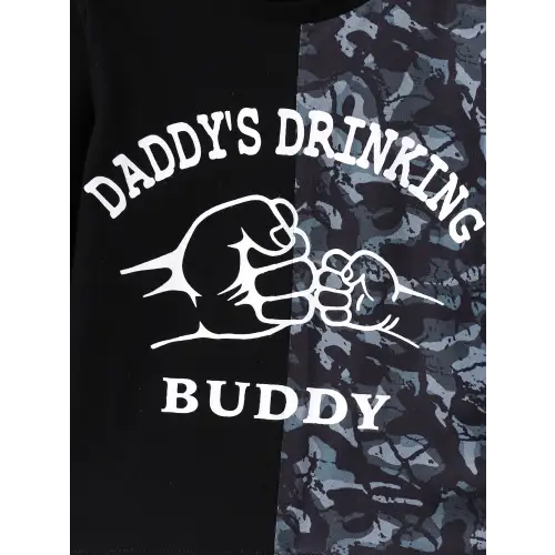 Stylish Fist Bump Graphic Outfit for Kids