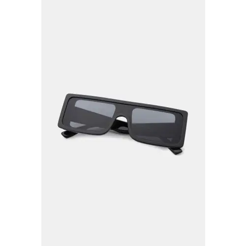 Stylish Gradient-Tinted Rimless Rectangle Sunglasses with Polycarbonate Frame