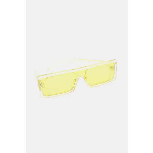 Stylish Gradient-Tinted Rimless Rectangle Sunglasses with Polycarbonate Frame