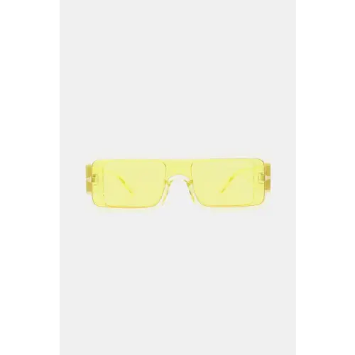 Stylish Gradient-Tinted Rimless Rectangle Sunglasses with Polycarbonate Frame