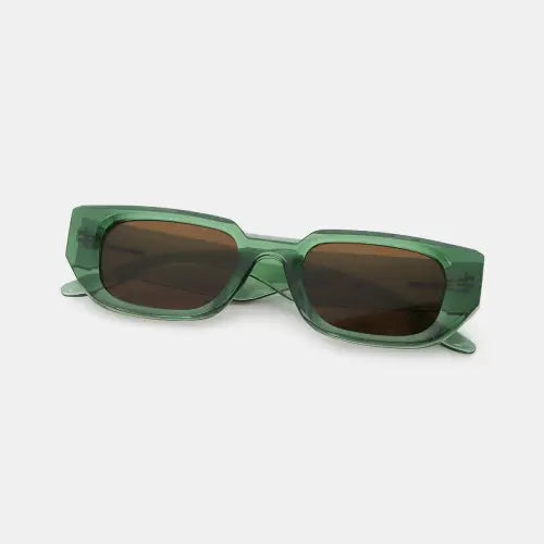 Stylish Gray Polycarbonate Frame Rectangle Sunglasses for Effortless Cool