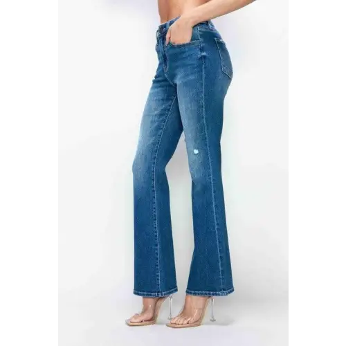 High Rise Pocket Bootcut Jeans