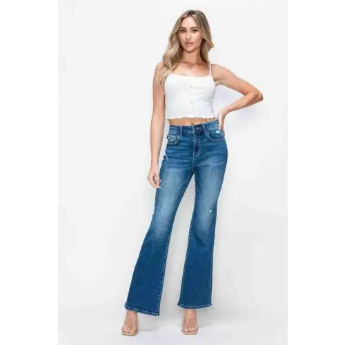 High Rise Pocket Bootcut Jeans
