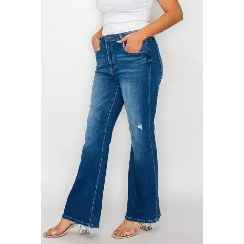 High Rise Pocket Bootcut Jeans